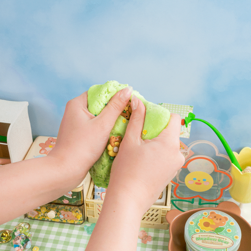 Kawaii Slime Co. Meadow Bear Cloud Slime - OVERRATED