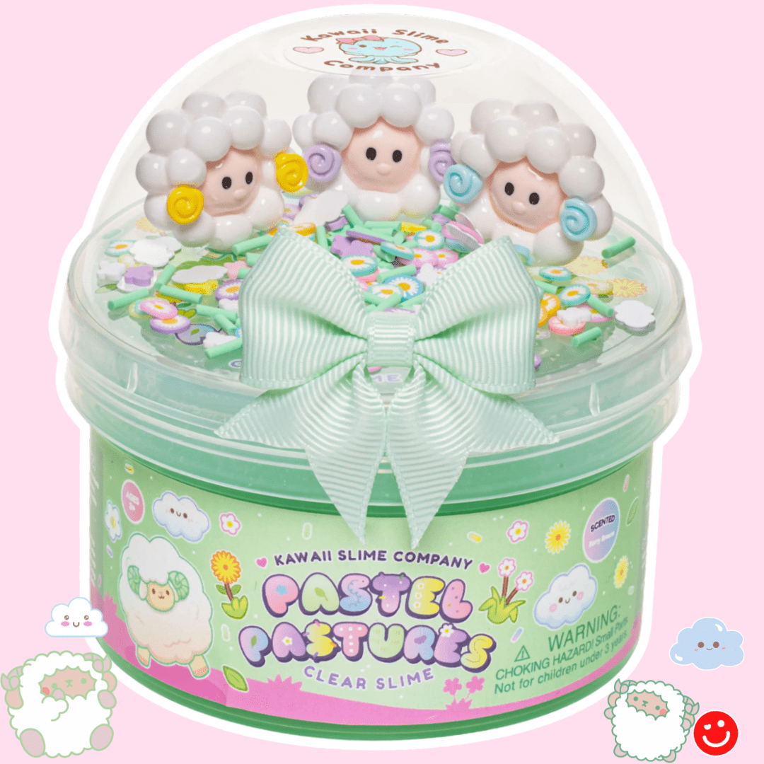Kawaii Slime Co. Pastel Pastures Clear Slime - OVERRATED