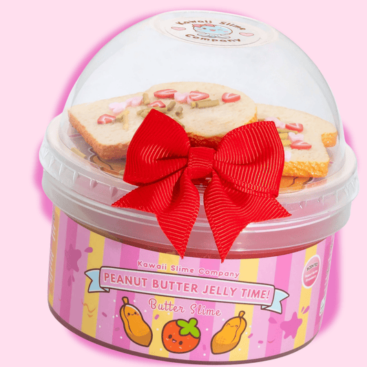 Peanut Butter Strawberry Jelly Slime kawaii 2 in 1 – OVERRATED Korean Beauty