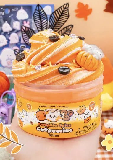 Kawaii Slime Co. Pumpkin Spice Catpuccino Slime - OVERRATED