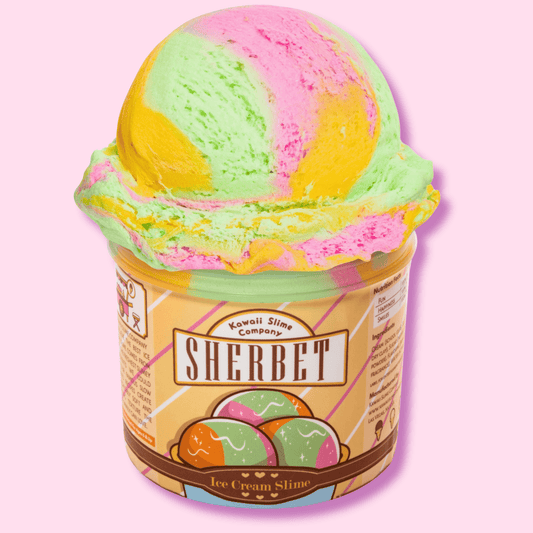 Sherbet Ice Cream Slime kawaii pint slime – OVERRATED Korean Beauty