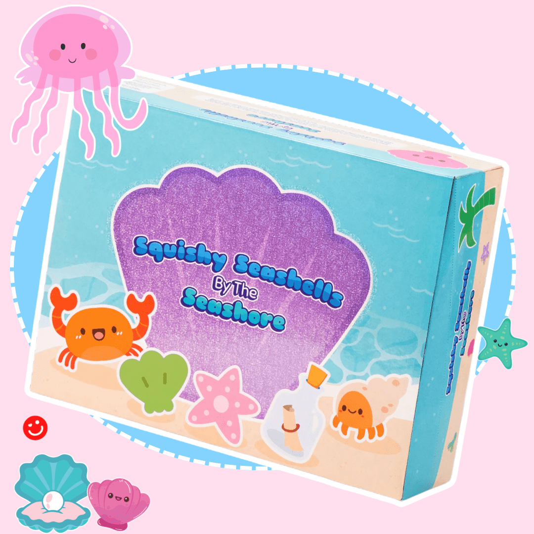 Kawaii Slime Co. Squishy Sensory Seashells By The Seashore - OVERRATED