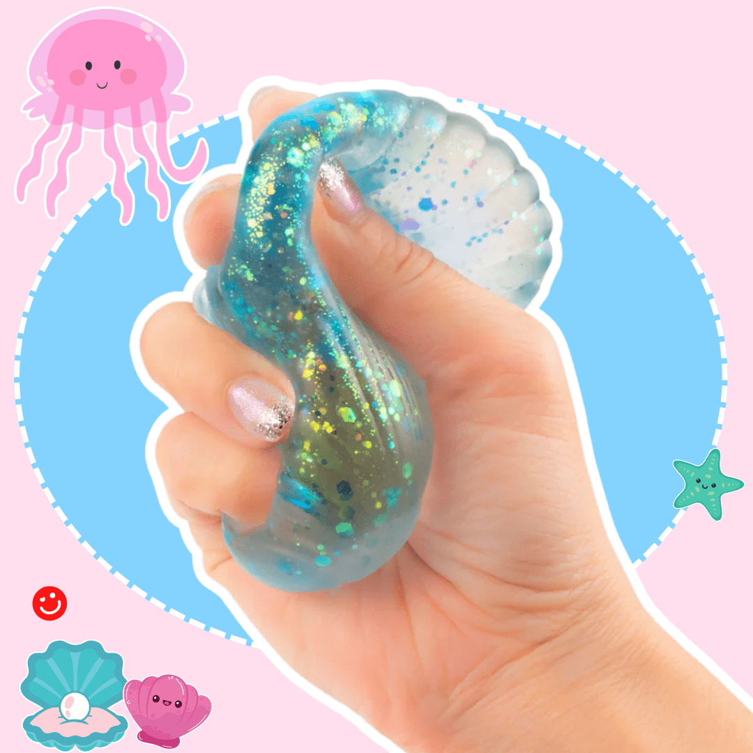 Kawaii Slime Co. Squishy Sensory Seashells By The Seashore - OVERRATED