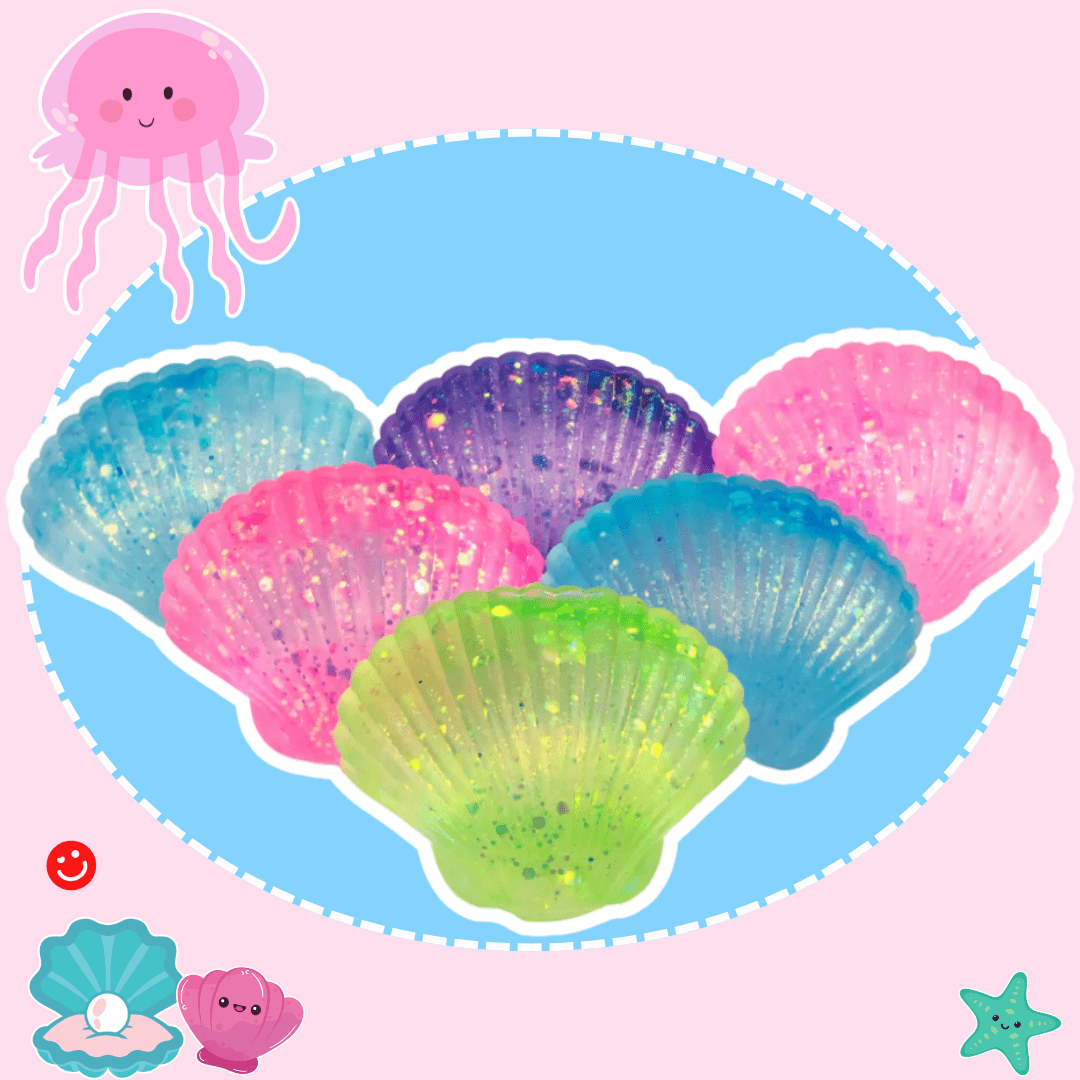 Kawaii Slime Co. Squishy Sensory Seashells By The Seashore - OVERRATED