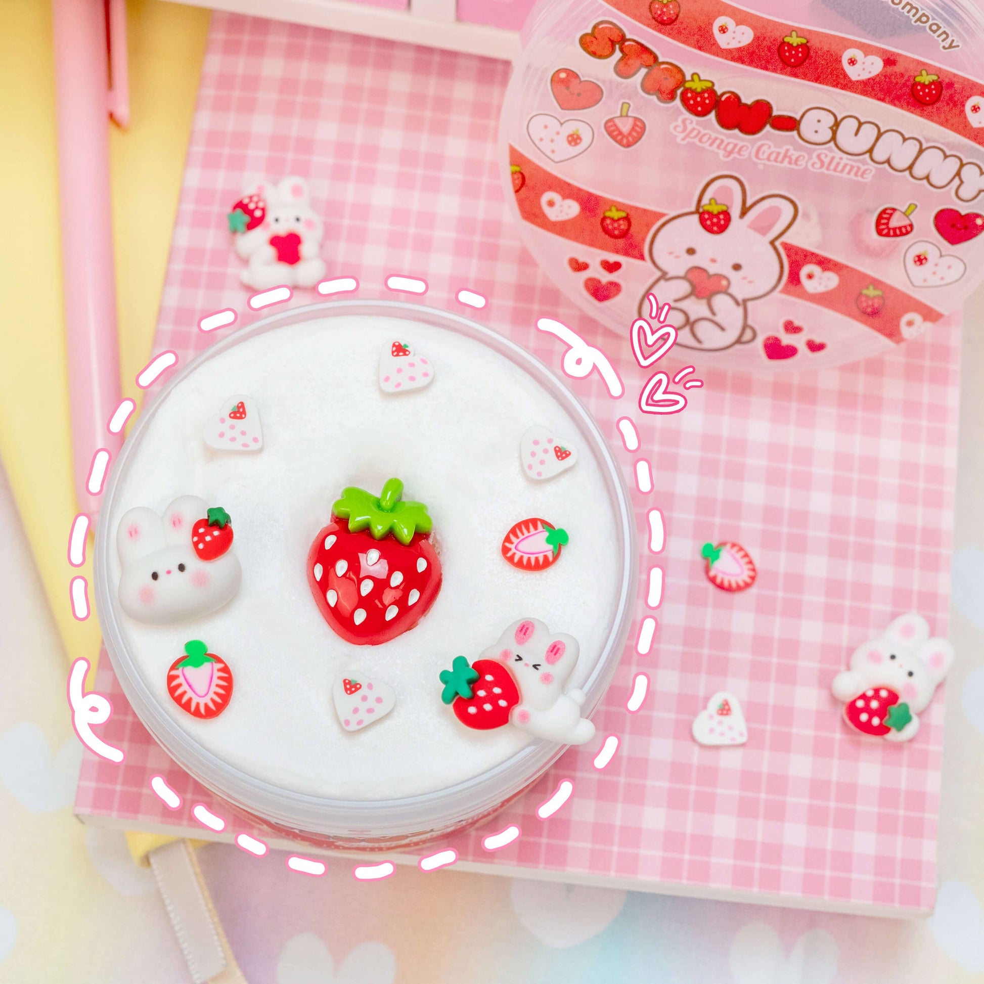 Kawaii Slime Co. Straw - Bunny Sponge Cake Cloud Slime - OVERRATED
