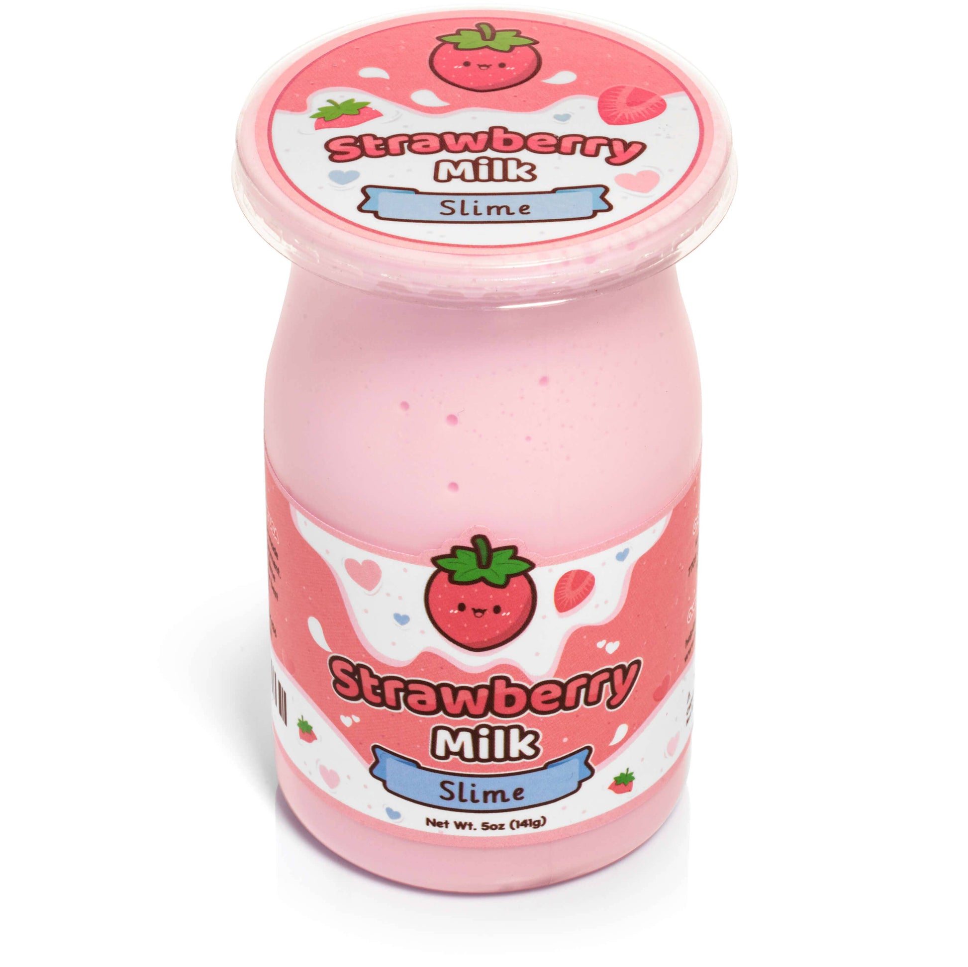 Kawaii Slime Co. Strawberry Milk Glossy Slime - OVERRATED