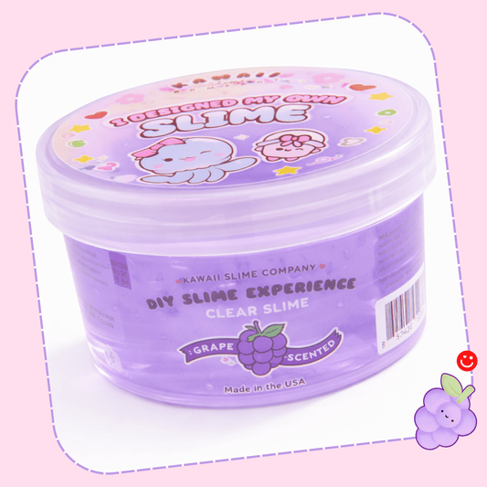 Grape Purple Clear Slime glossy kawaii slime – OVERRATED Korean Beauty