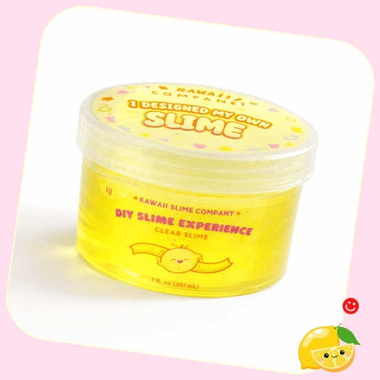 Lemon Yellow Clear Slime glossy kawaii slime – OVERRATED Korean Beauty