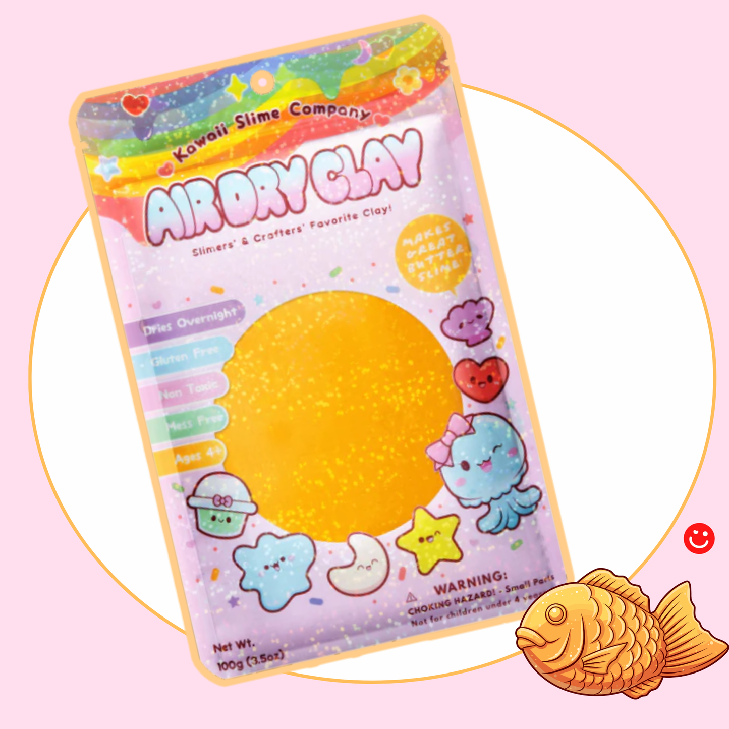 Orange Air Dry Clay Slime kawaii butter slime – OVERRATED Korean Beauty