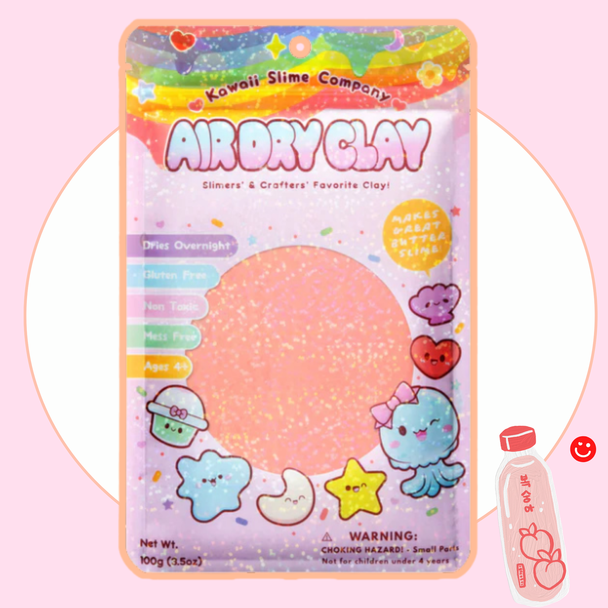 Kawaii Slime Company Peach Air Dry Clay - OVERRATED