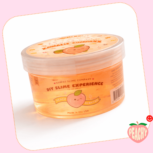 Peach Clear Slime glossy kawaii slime – OVERRATED Korean Beauty