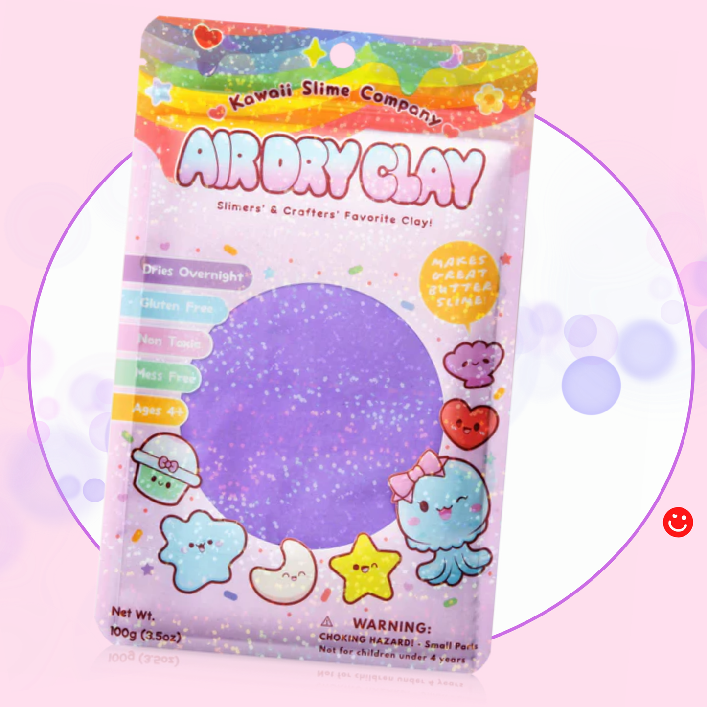 Purple Air Dry Clay Slime kawaii butter slime – OVERRATED Korean Beauty