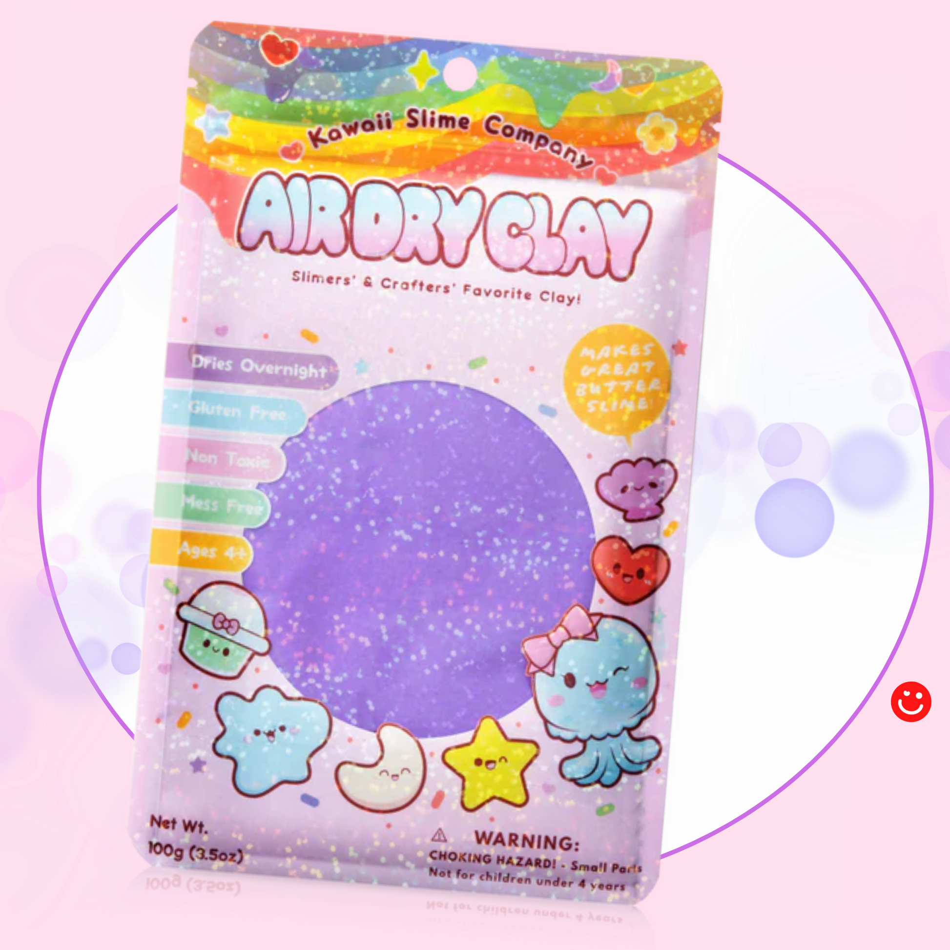 Purple Air Dry Clay Slime kawaii butter slime – OVERRATED Korean Beauty