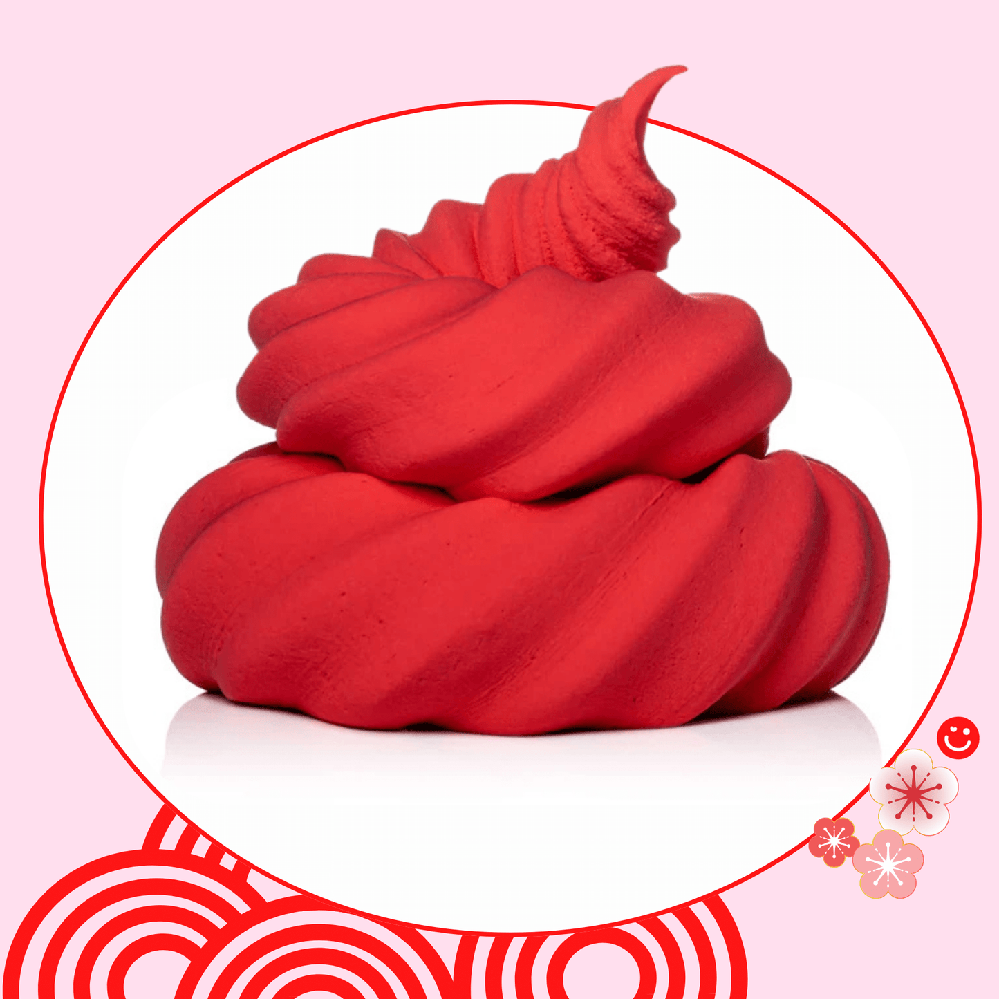 Red Air Dry Clay Slime soft stretchy kawaii slime – OVERRATED Korean Beauty