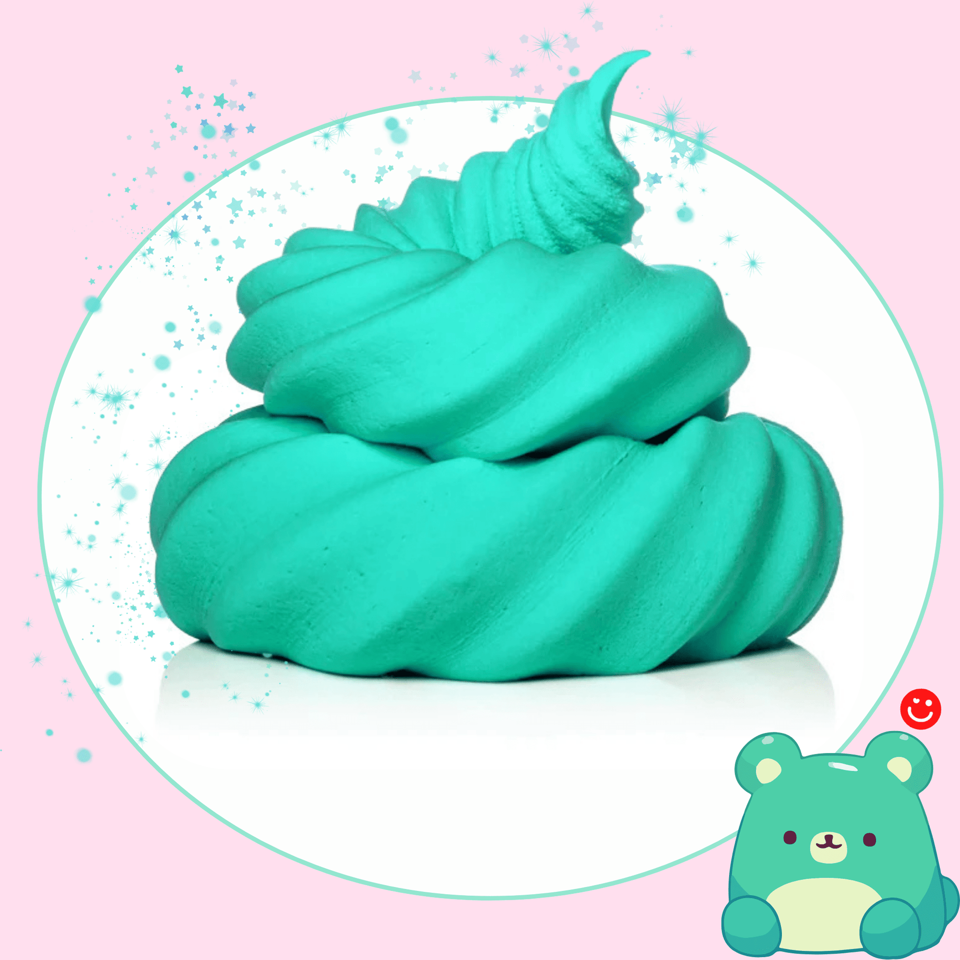 Kawaii Slime Company Teal Air Dry Clay - OVERRATED