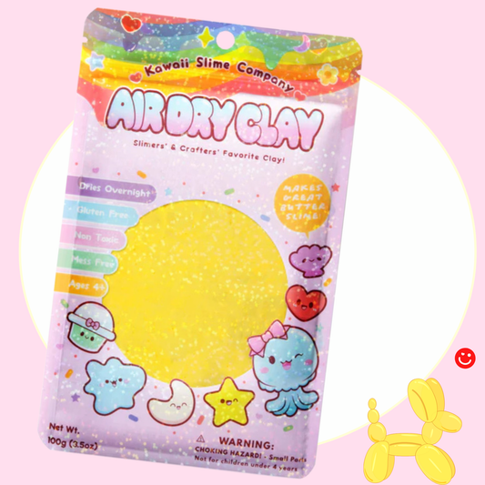 Yellow Air Dry Clay Slime kawaii butter slime – OVERRATED Korean Beauty