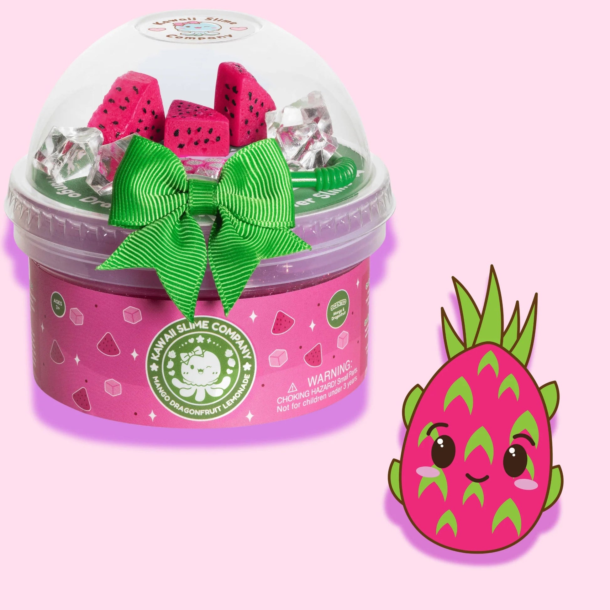 Kawaii Slime Mango Dragonfruit Lemonade Refresher Slime - OVERRATED