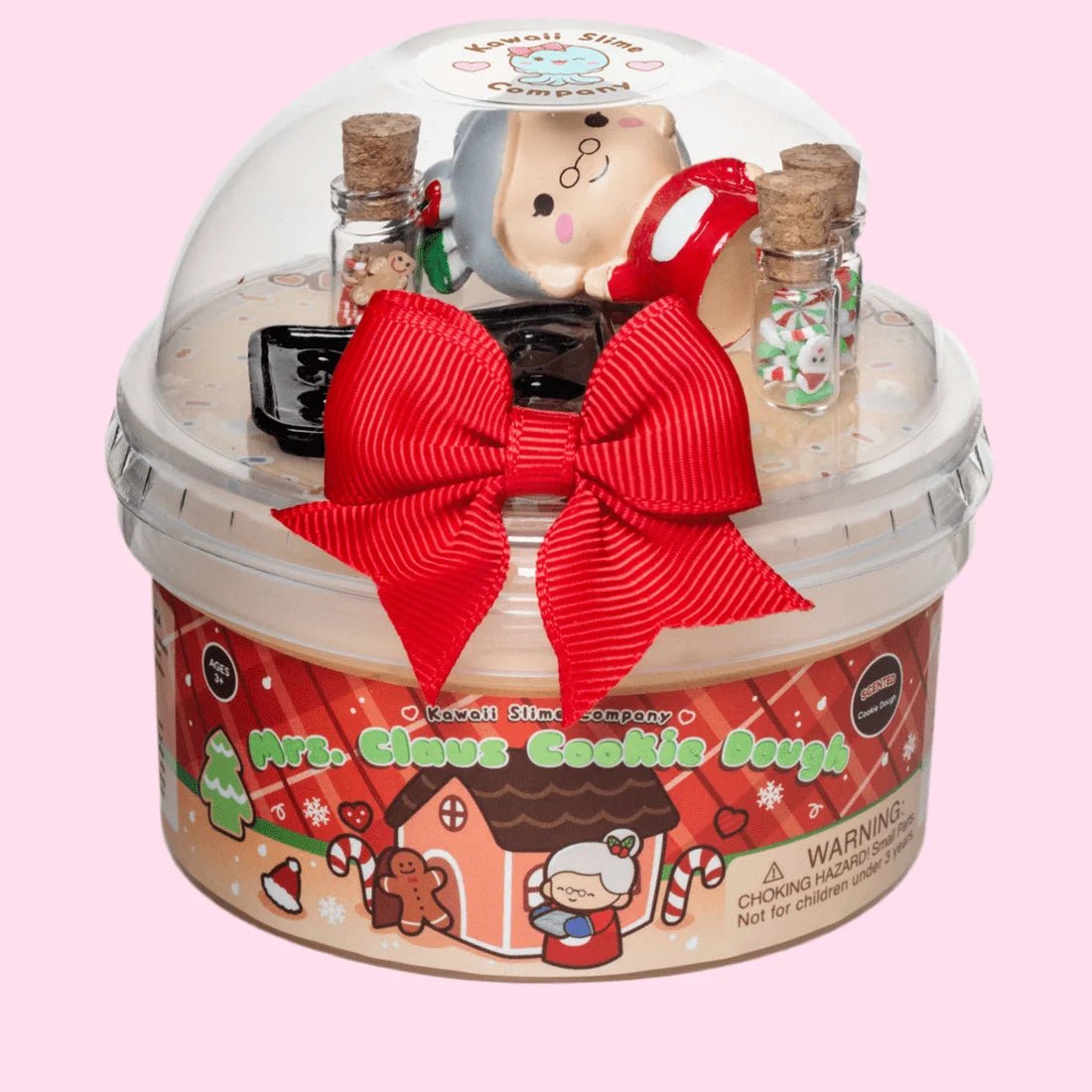 Kawaii Slime Mrs. Claus' Cookie Dough Clay - Dough Slime - OVERRATED