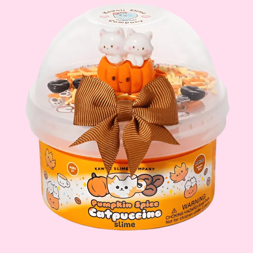 Kawaii Slime Pumpkin Spice Catpuccino Slime - OVERRATED