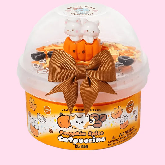 Kawaii Slime Pumpkin Spice Catpuccino Slime - OVERRATED
