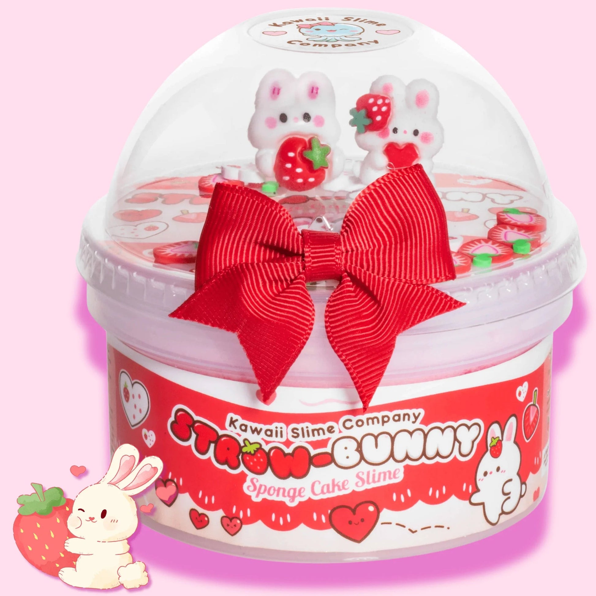 Kawaii Slime Straw - Bunny Sponge Cake Cloud Slime - OVERRATED