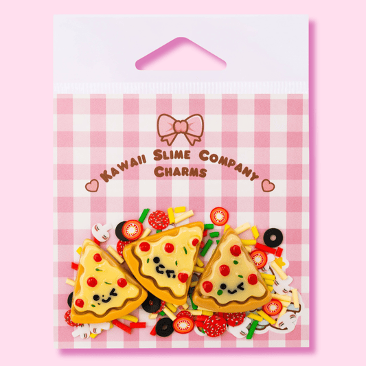Kawaii Slime Toppers Pizza Party Slime Toppings Charm Bag - OVERRATED