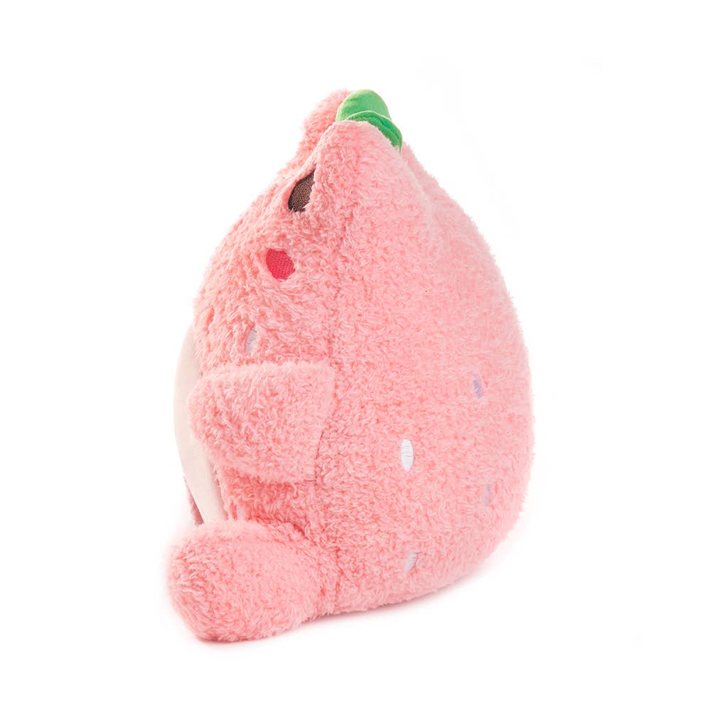 Kawaii Strawberry Wawa Cute Pink Frog Plushie - OVERRATED