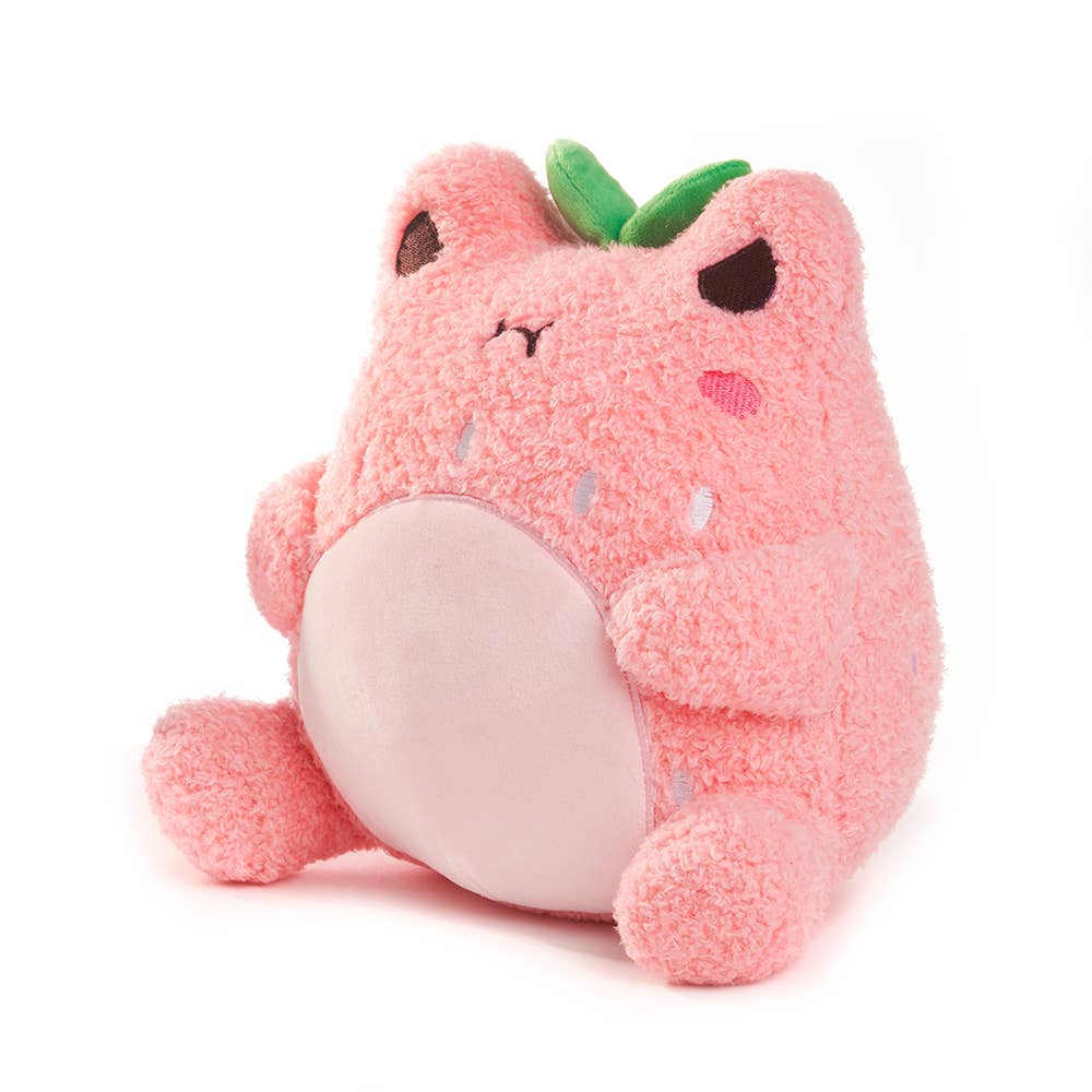 Kawaii Strawberry Wawa Cute Pink Frog Plushie - OVERRATED