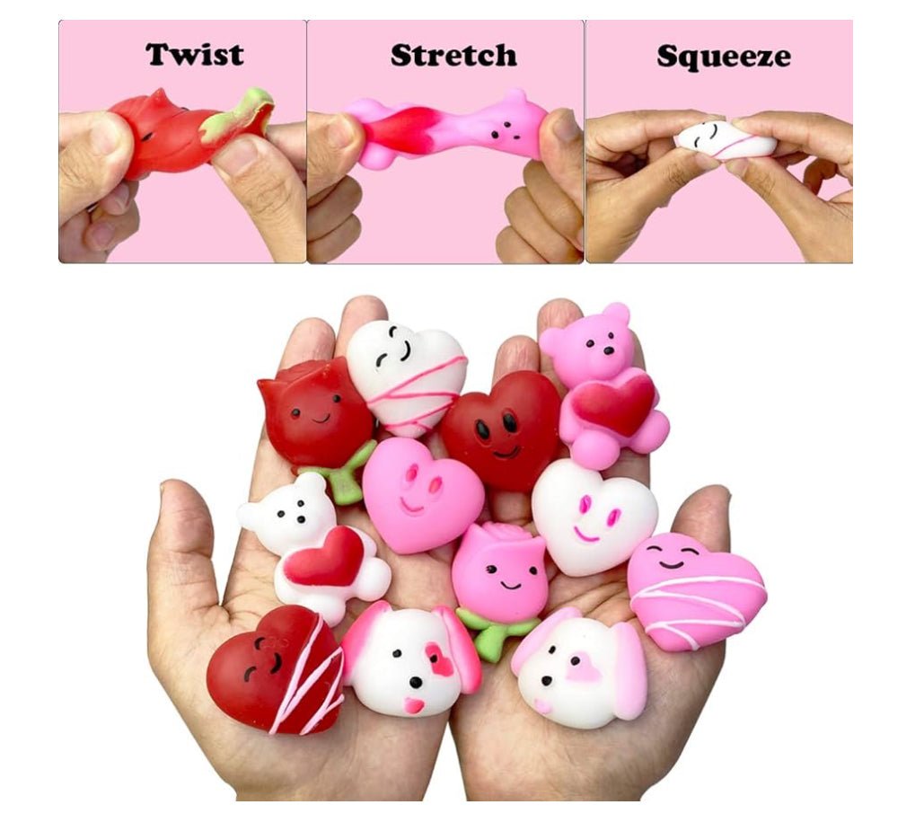 Kawaii Valentines Mini Mochi Squishy Toy - OVERRATED