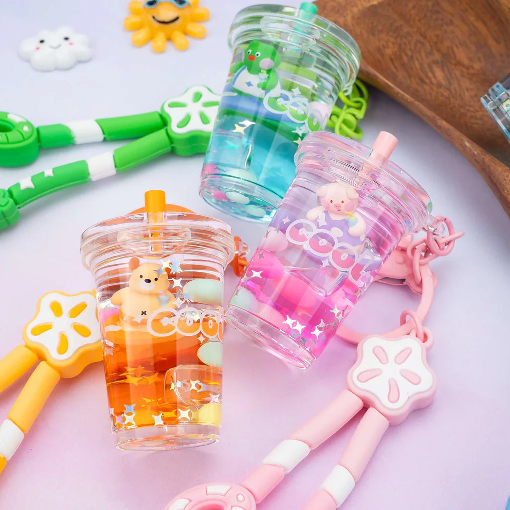 KIRA KIRA Animal Boba Liquid Effect Sensory Keychain - OVERRATED