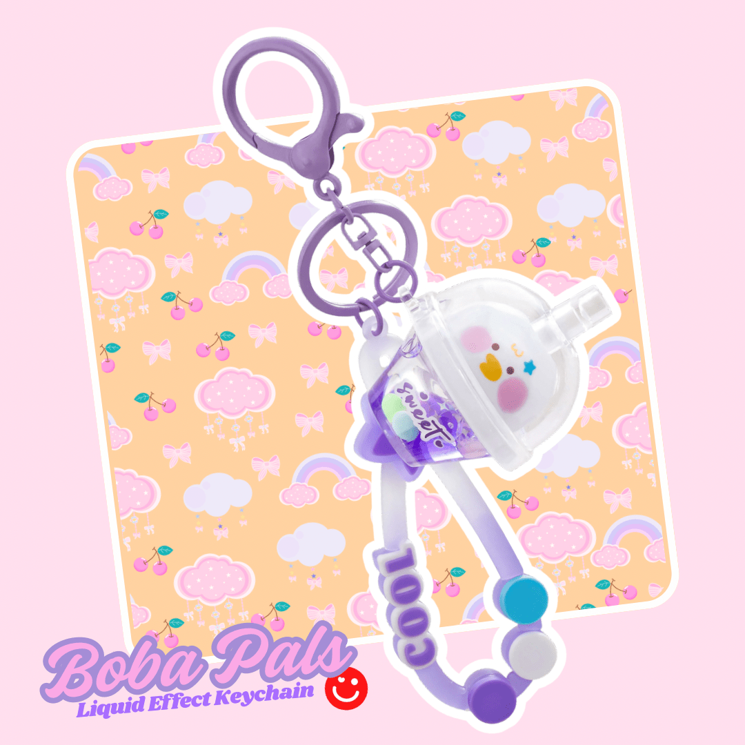 Kira Kira Boba Pals Sweet Dreams Liquid Effect Keychain - OVERRATED