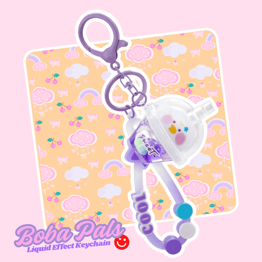 Kira Kira Boba Pals Sweet Dreams Liquid Effect Keychain - OVERRATED