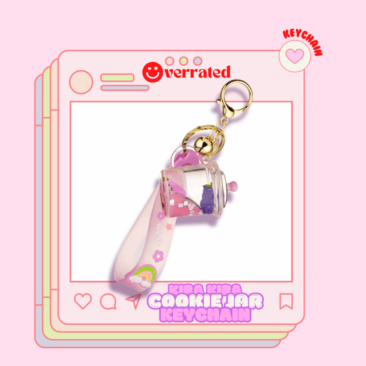 KIRA KIRA Cookie Jar Liquid Effect Sensory Keychain in Purple💜 - OVERRATED