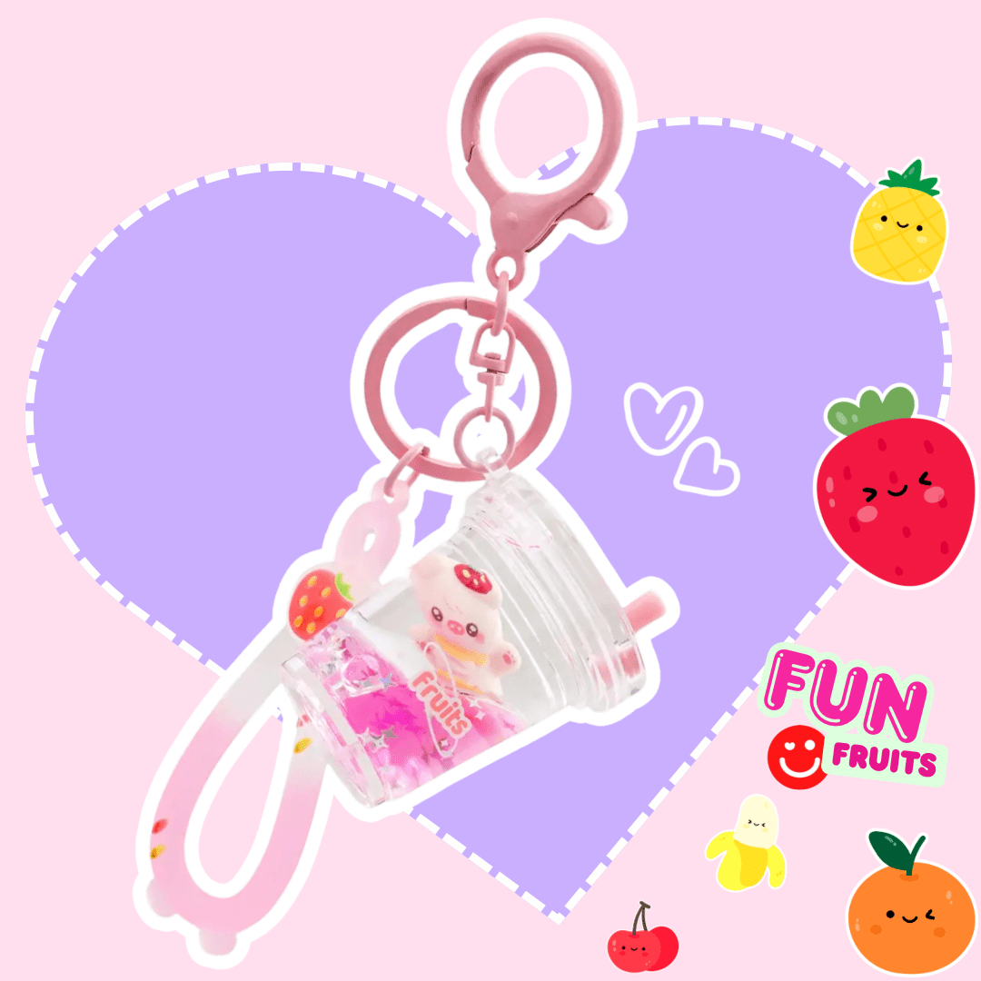 KIRA KIRA Fun Fruits Liquid Effect Sensory Toy Keychain - OVERRATED