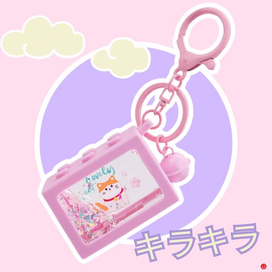 KIRA KIRA Lovely Building Block Liquid Effect Sensory Toy Keychain - OVERRATED