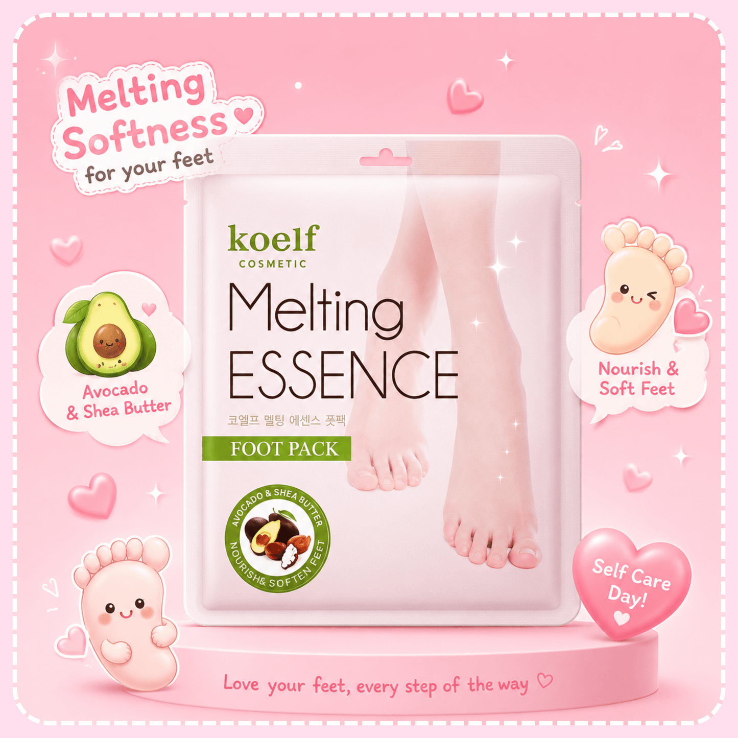Koelf Melting Essence Foot Mask - OVERRATED