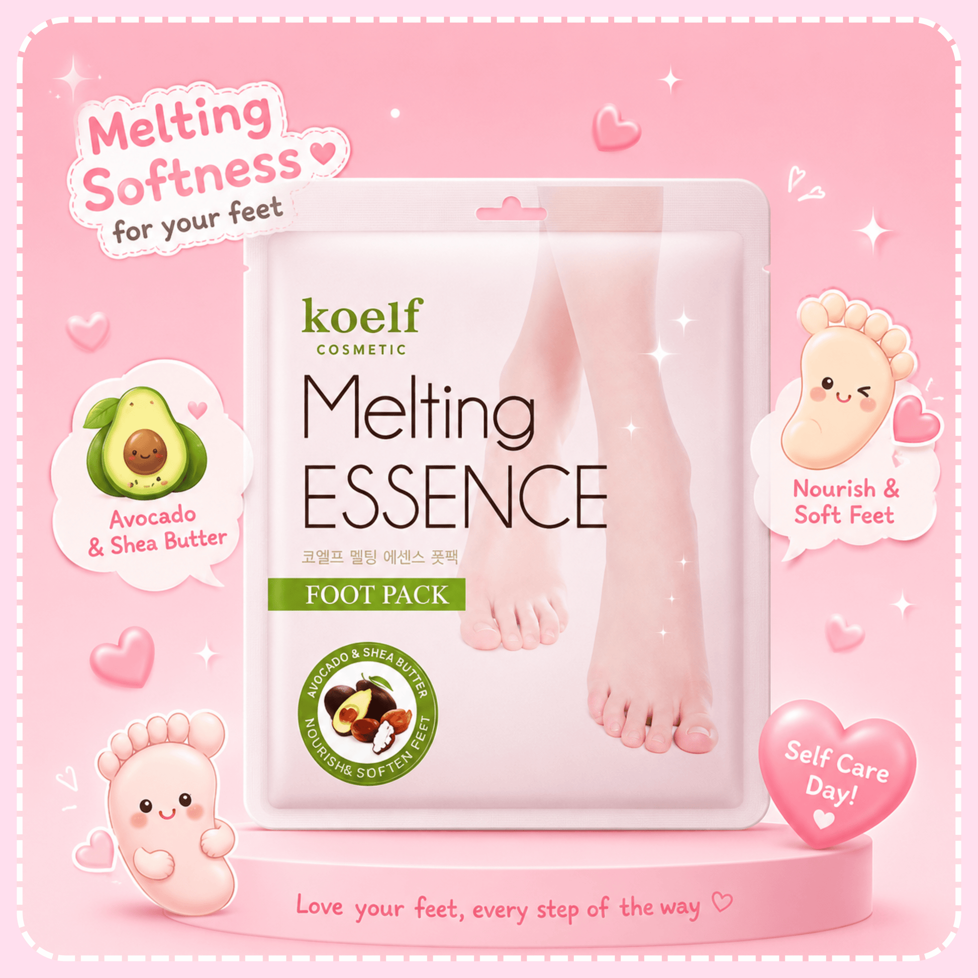 Koelf Melting Essence Foot Mask - OVERRATED