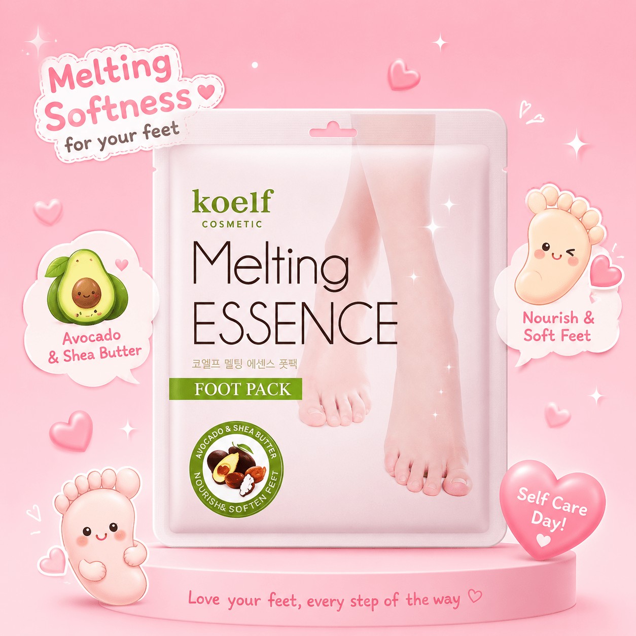 Koelf Melting Essence Foot Mask - OVERRATED