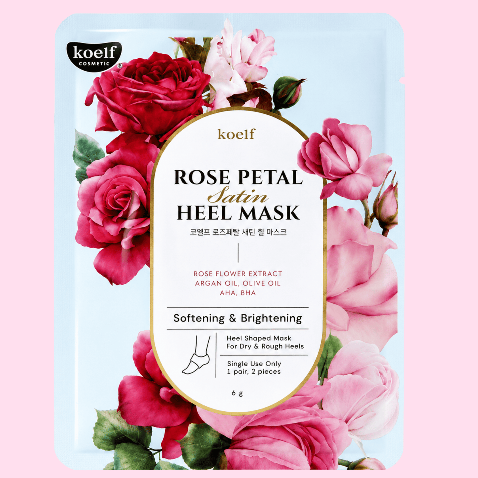 Koelf Rose Petal Satin Heel Mask - OVERRATED