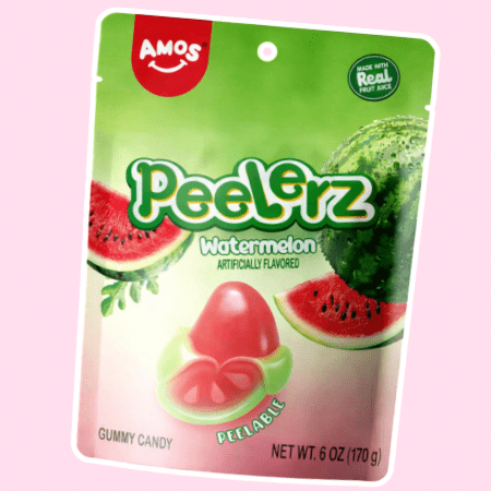Korean Peelable Gummy Candy – Amos Peelerz Watermelon Flavor 6 oz - OVERRATED