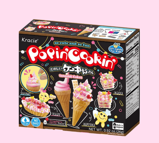 Kracie Popin’ Cookin’ Tanoshii Cakes DIY Candy Kit – Strawberry Vanilla - OVERRATED