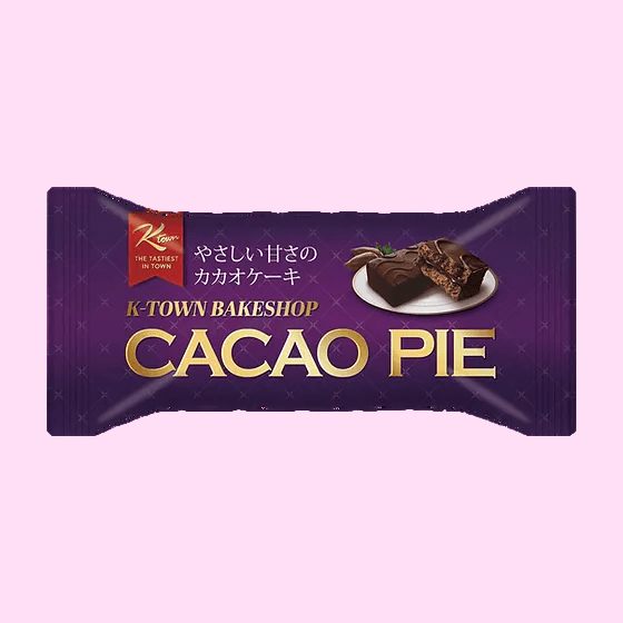 Korean chocolate pie snack Ktown Bakeshop cacao packaging - Overrated Korean Beauty & More