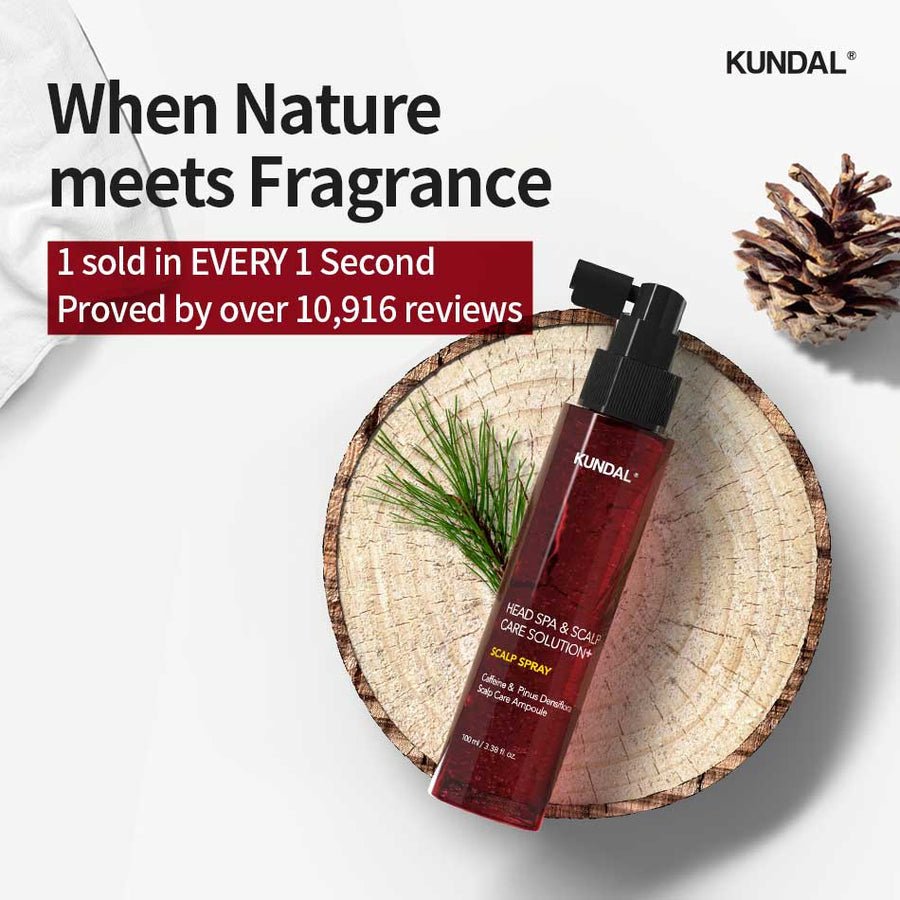 Kundal caffeine scalp tonic usage directions on bottle - Overrated Korean Beauty & More