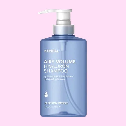 KUNDAL hyaluronic shampoo Airy Volume Blossom Breeze 500ml bottle - Overrated Korean Beauty & More