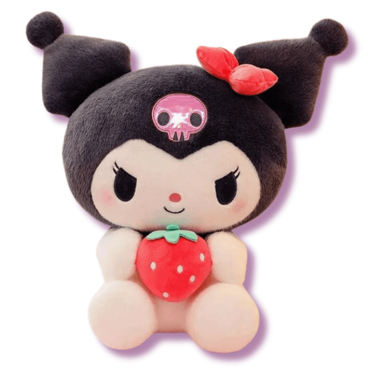 Kuromi Strawberry Hug Size Heart Plushie - OVERRATED