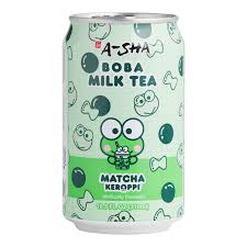 Keroppi Matcha Boba Milk Tea