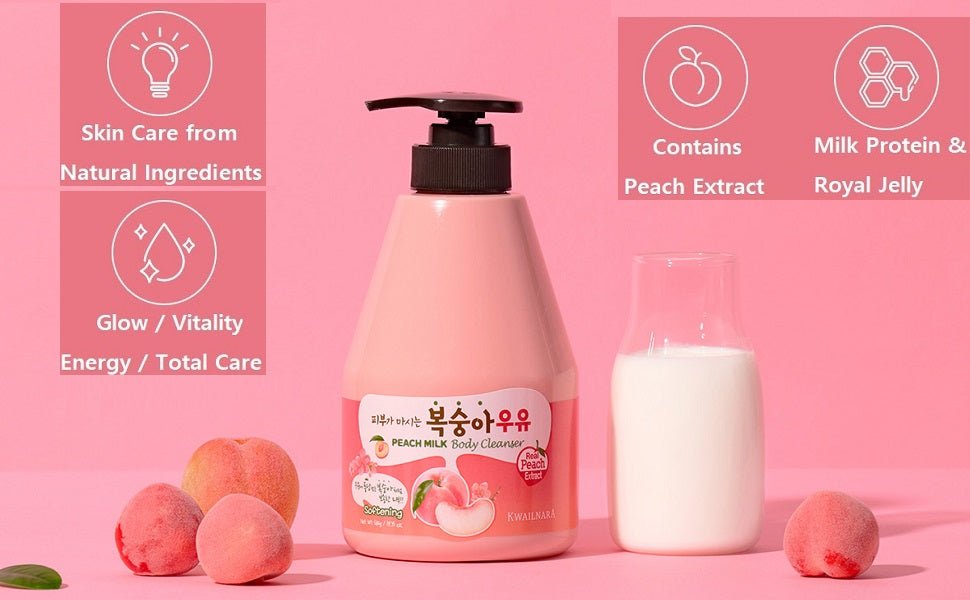 KWAILNARA Peach Milk Body Cleanser 560g - OVERRATED