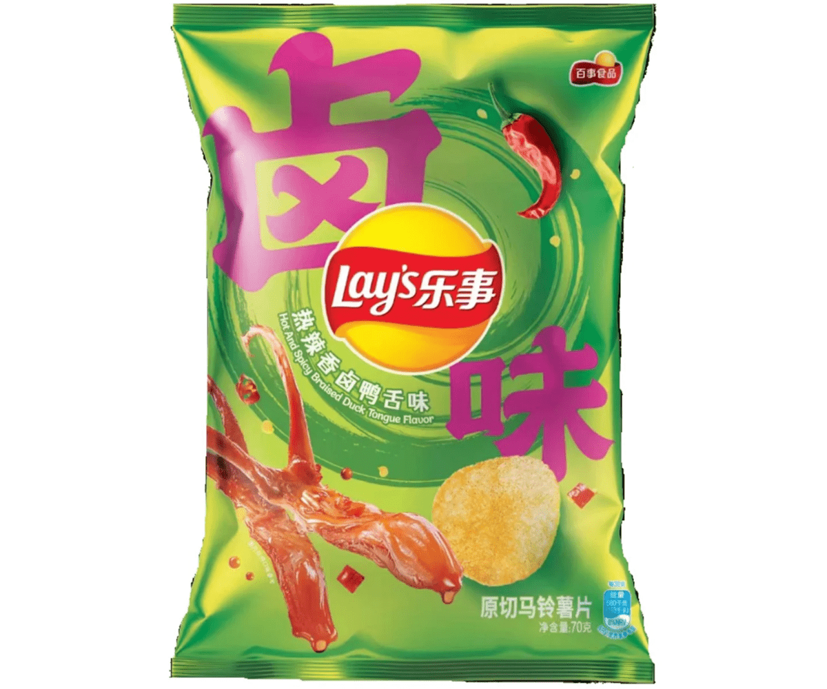 Lay's Hot and Spicy Braised Duck Tongue - 70g - OVERRATED