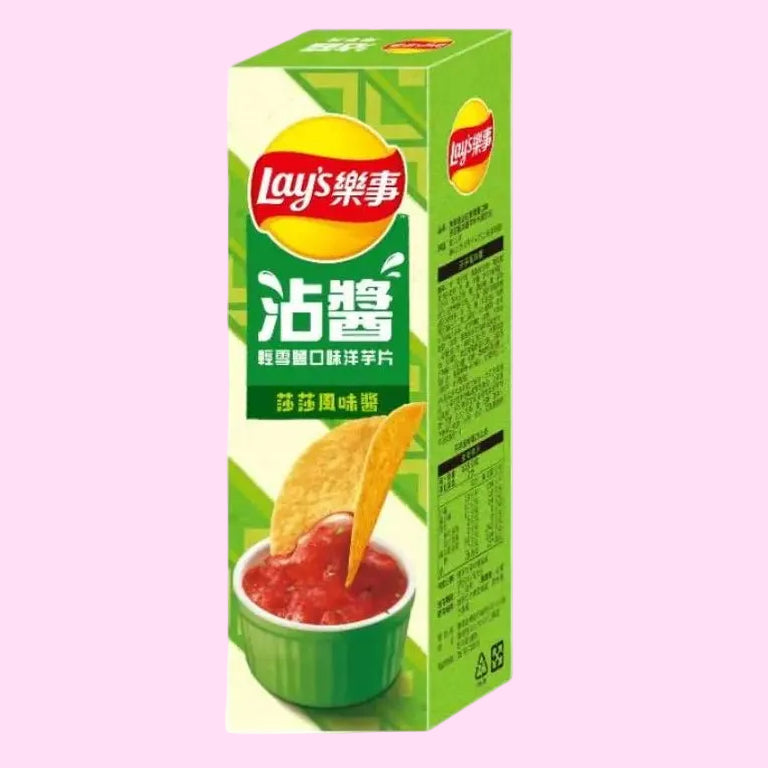 Lay's Light Snow Chips salt salsa sauce Asian import snack bag - Overrated Korean Beauty & More