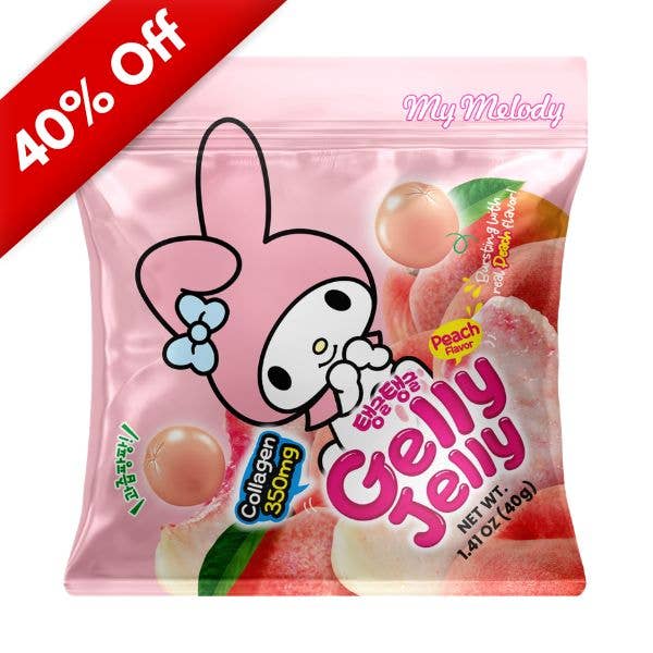 Limited Import - Sanrio Gelly Jelly Peach 8ct, BB 7/28/26 - OVERRATED